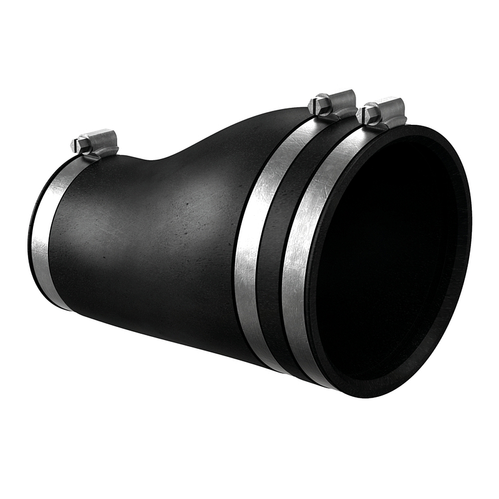 Rubber coupling 2'' female thread x 110 mm