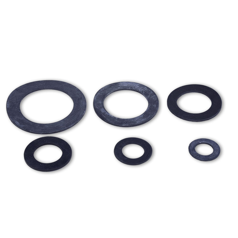 Flat gaskets for fittings